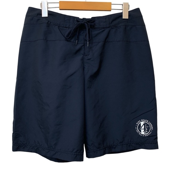 Nike Beach League #4 Board Shorts Mens Medium Blue Travel Quick Dry Y2K Travel - Picture 1 of 6